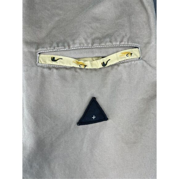 I Love Ugly Tapered Jogger Pants‎ Men M Beige Casual Zip Ankle Urban Streetwear - Picture 11 of 12